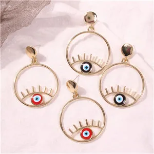 AOMU-Fashion-New-Black-Red-Eyes-Geometric-Round-Big-Circle-Hollow-Drop-Dangle-Earring-For-Women