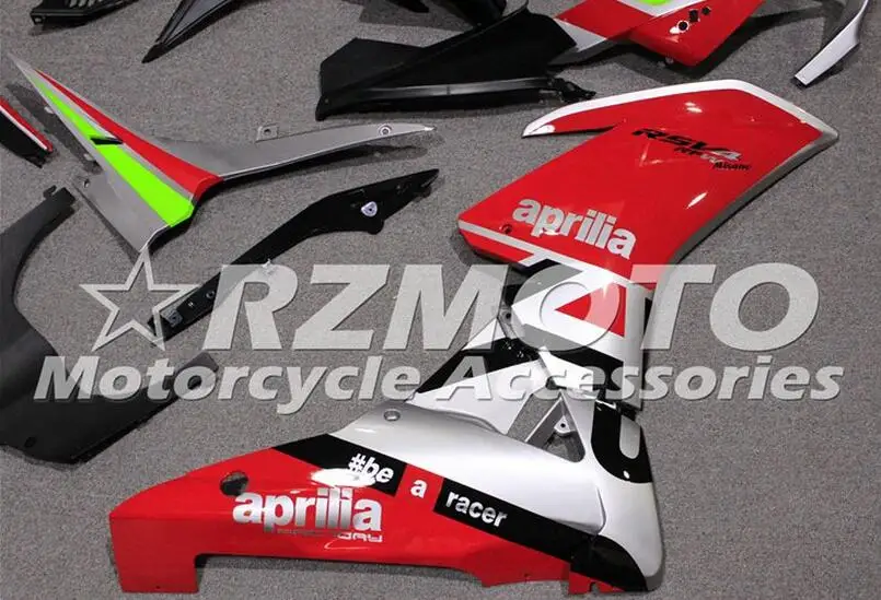 Полный мотоцикл полный комплект обтекателя подходит для Aprilia RSV4 1000 2010 2011 2012 2013 АБС-пластик красный