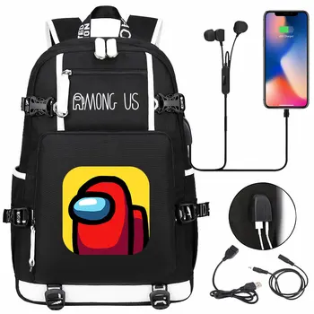 

Among Us Impostor Backpack for Teenagers School Bags Laptop Bag Waterproof USB Charging Mochila Feminina Travel Bag
