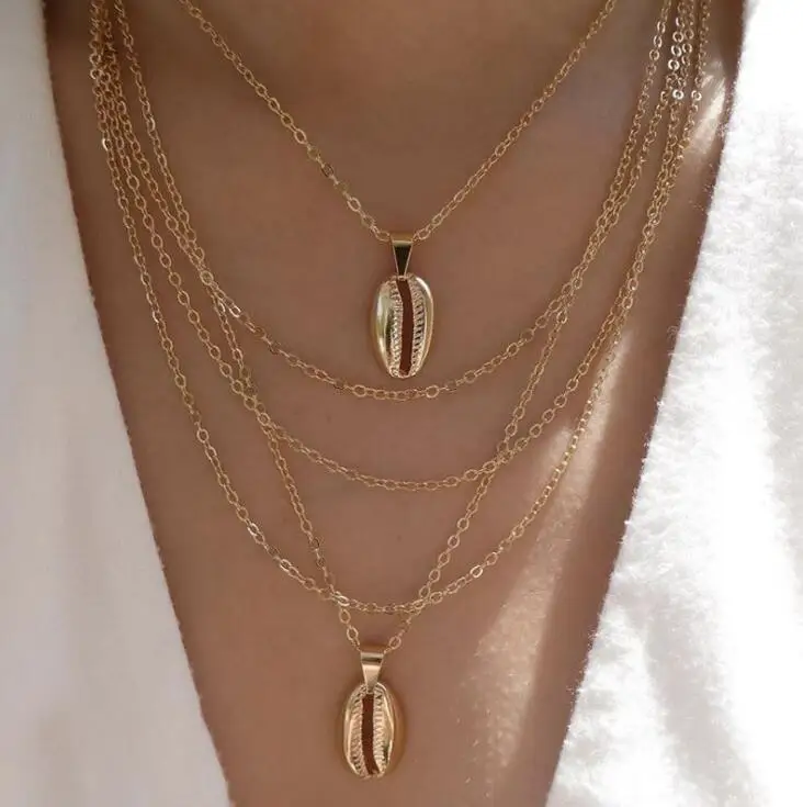 Crazy Feng Boho распродажа ожерелья золотого цвета подвеска со слоями для женщин