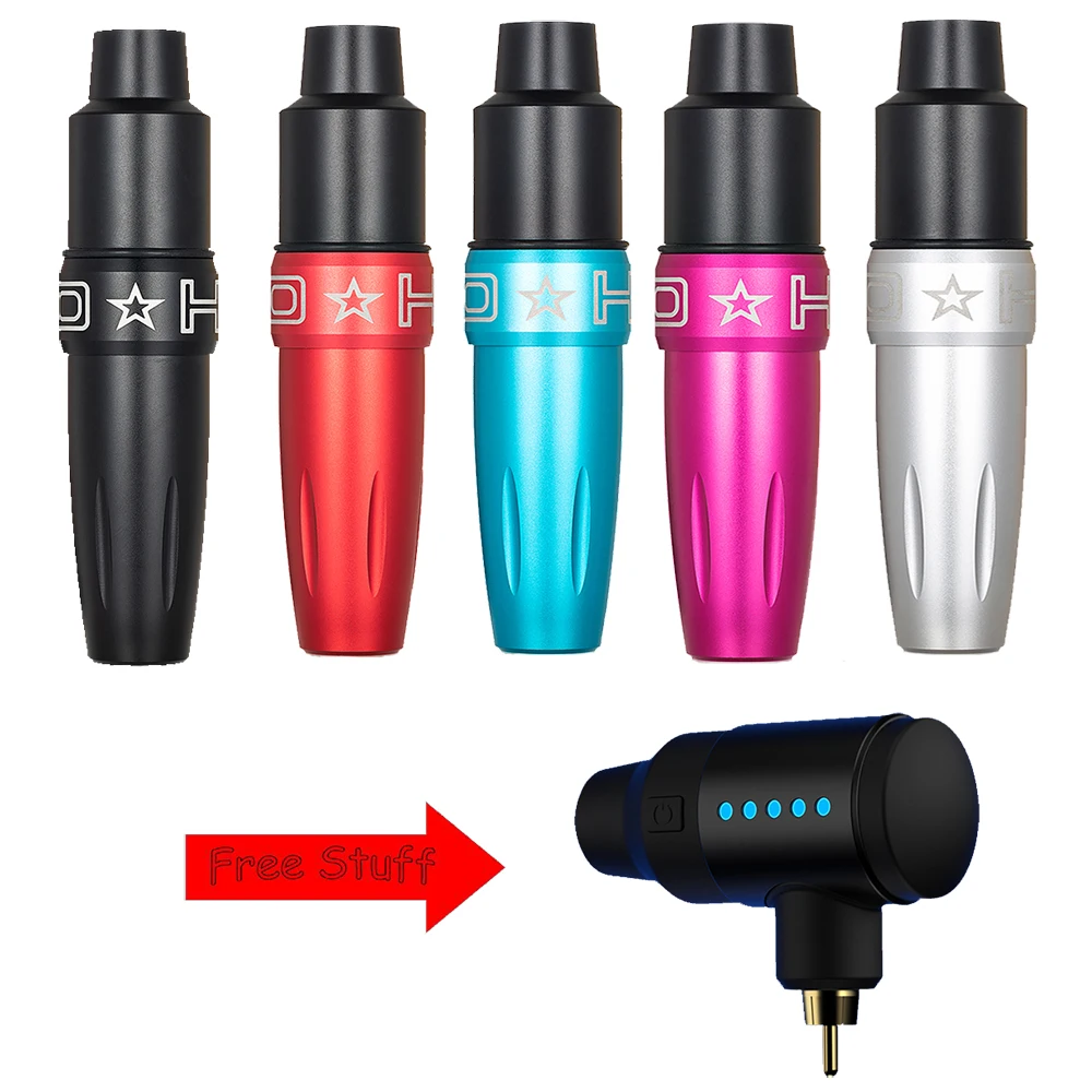 Профессиональный Перманентный макияж бровей роторный картридж татуировки ручка с бесплатным RCA подключения татуировки батареи питания