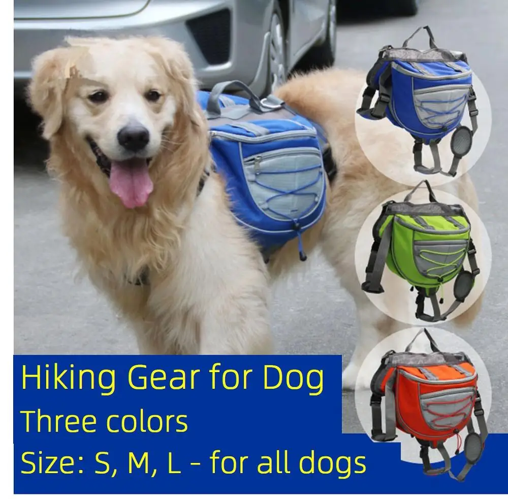 

Designer Backpack Harness for Dog Backpack for Dog to Wear Dog Harness with Backpack Saddlebag Backpack Hiking Gear for Dogs