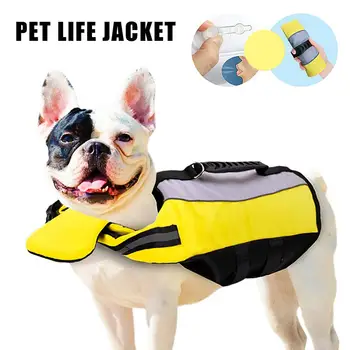 

Dog Life Jacket Pet Floatation Vest With Superior Buoyancy Rescue Handle For Swimming Boating