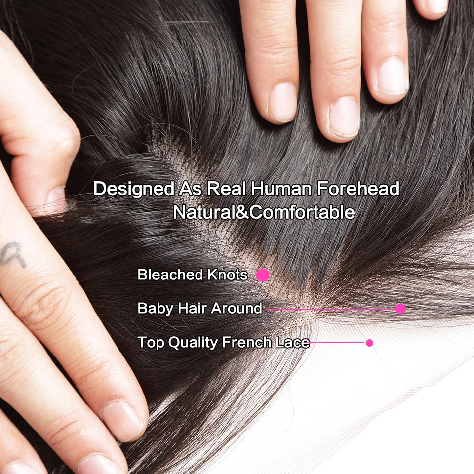 Humano em Linha Frontal do Laço do Cabelo com Pacotes Malaika Tecer Pacotes Encerramento Frontal Humano-cabelo 30 32 34 36 Cabelo Reta 13x4 Fechamento 7 Pacotes com 34 com fecho