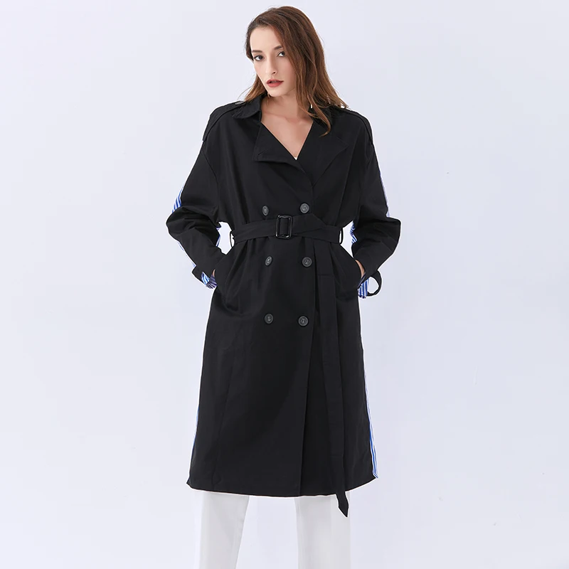TWOTWINSTYLE Patchwork Stripes For Female