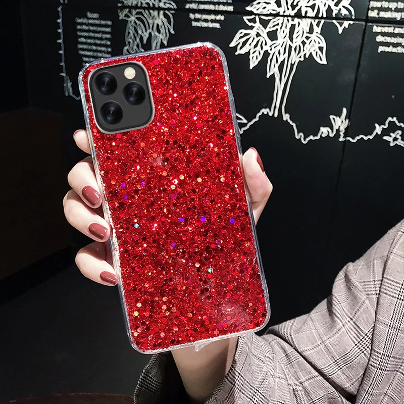 Luxury Glitter Diamond Case For Apple iPhone 11 2019 5.8 6.1 6.5 inch X XS XS Max XR Soft Cover Case For iPhone 7 8 Plus 6 6s