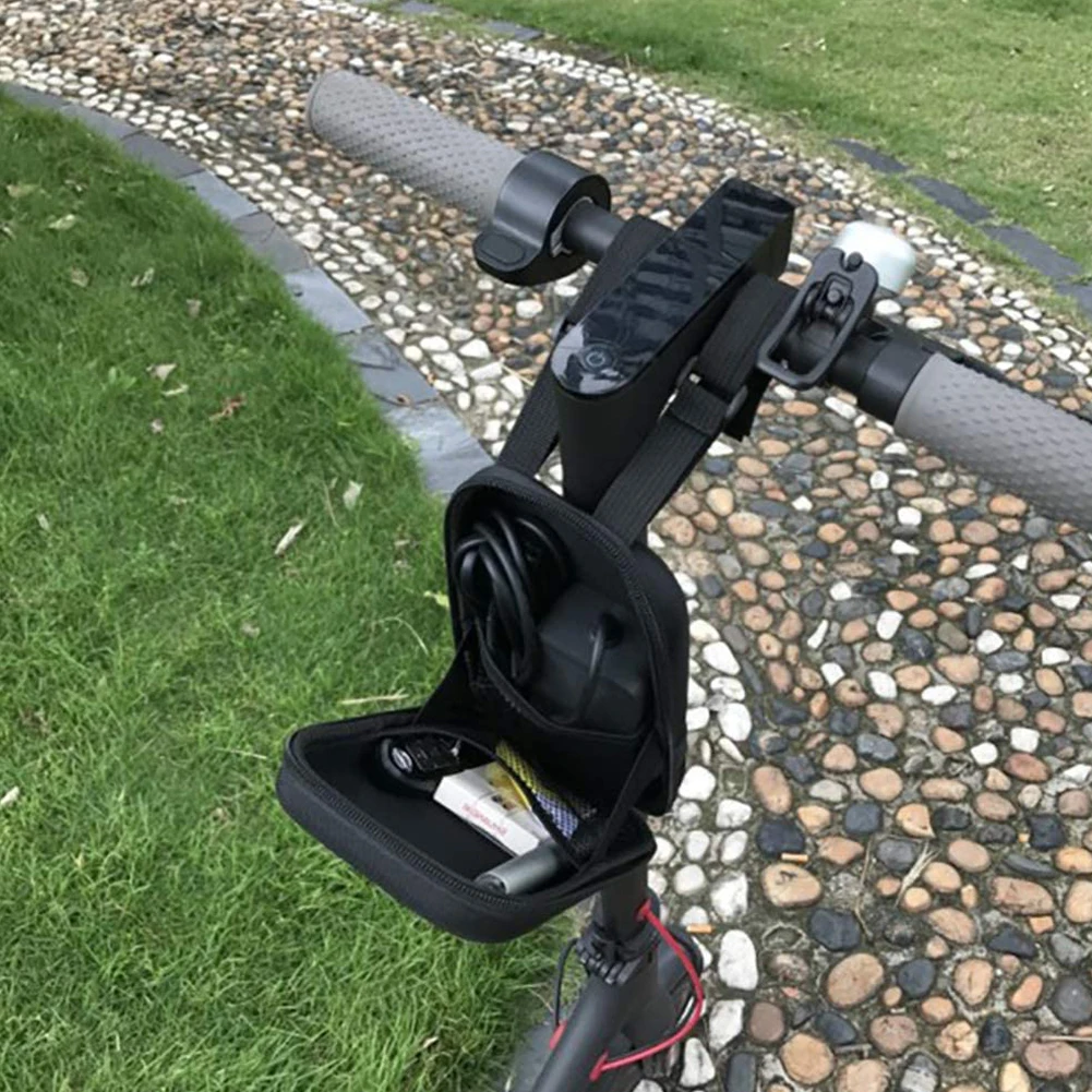 

Scooter Storage Bag Electric Scooter Front Hanging Bag Scooter EVA Bag Compatible with Xiaomi M365 Black Scooter Storage Bag