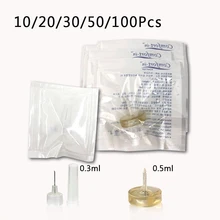 Ампульная головка адаптеры использовать для гиалуроновой ручки пистолет ампула мезотерапия с удалением морщин губ лица лифтинг воды шприц иглы