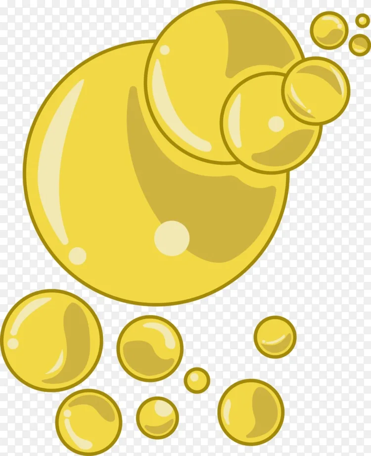 泡泡卡通画夹艺术.黄色卡通泡泡