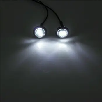 

10 3/4 White LED Bullet Button Side Marker Light 12V 1W Waterproof Set Kit