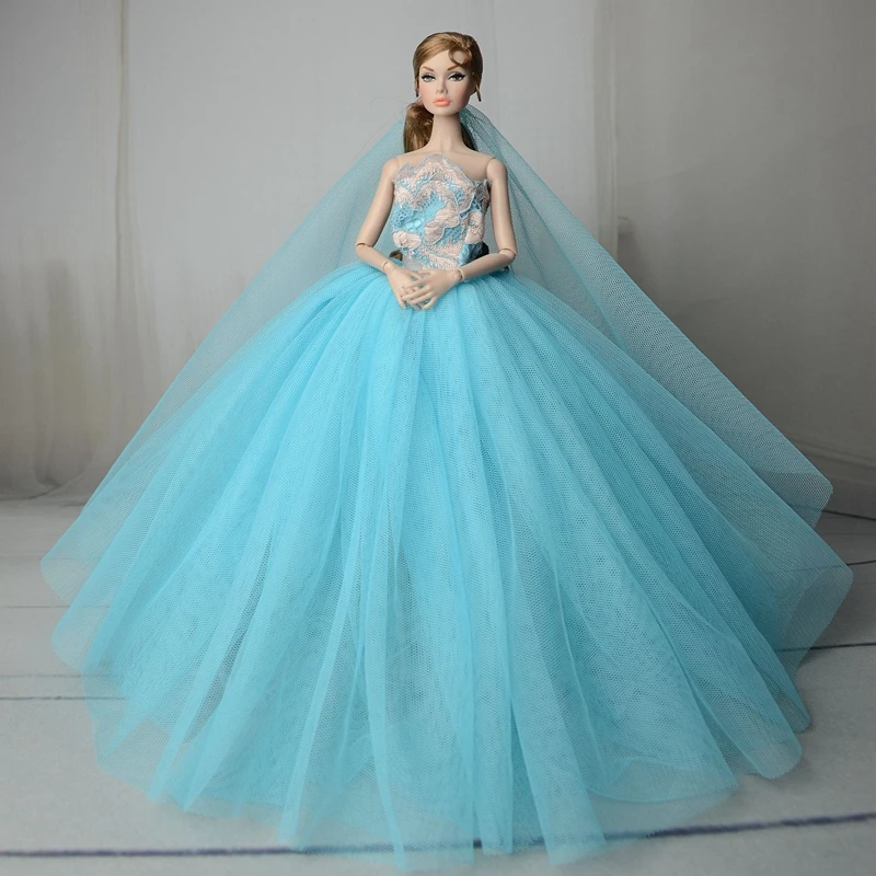 ZJF163-12 1/6 BJD Кукла одежда свадебное платье торжественное Красочное платье Игрушки для девочек SD игрушки для детей куклы ручной работы аксессуары BJD одежда - Цвет: ZJF163-12