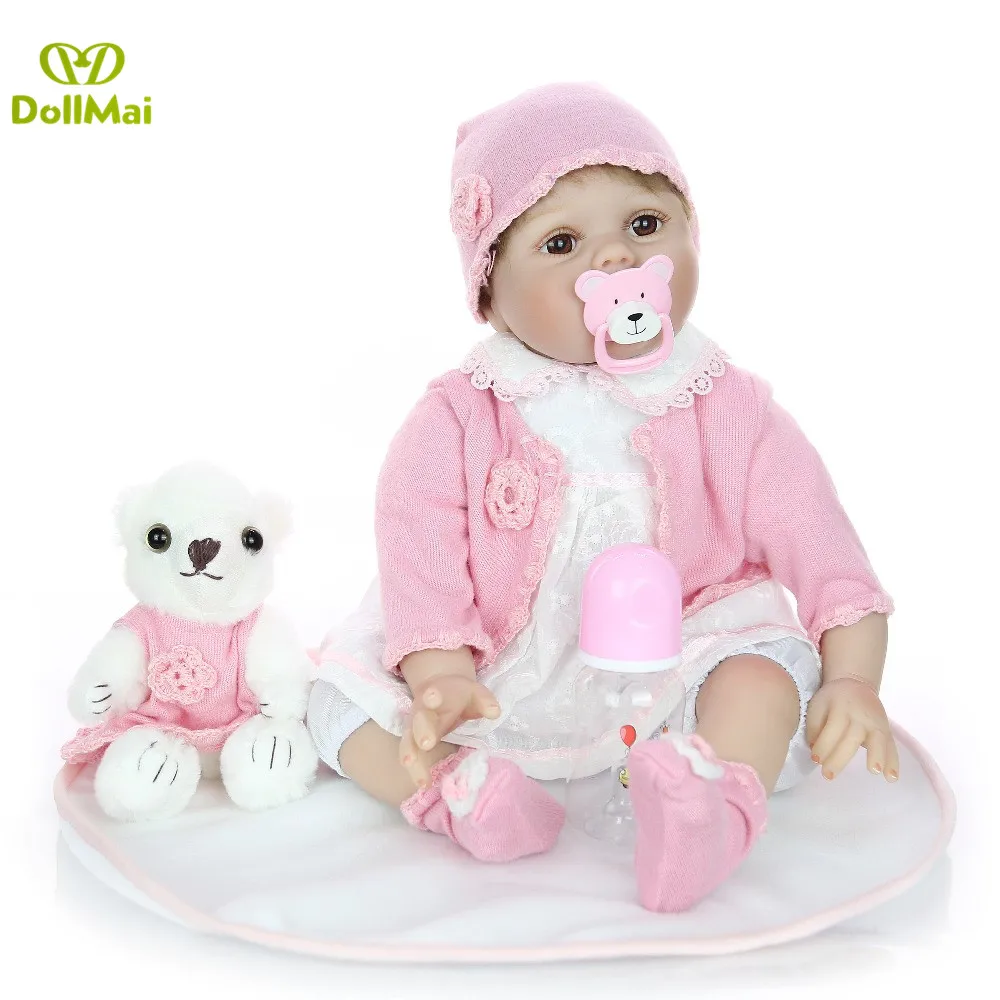 Лидер продаж bebes кукла трансфер до возрождающая кукла, игрушки для девочек 22 дюймов высокого качества ручного изготовления, силиконовая Возрожденный ребёнок куклы для детей подарок