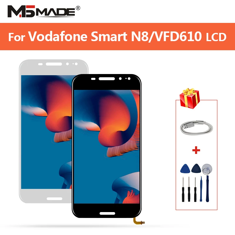 

IPS For Vodafone Smart N8 VFD610 Full LCD Display Touch screen Digitizer Assembly With Frame For Vodafone VFD-610 Screen