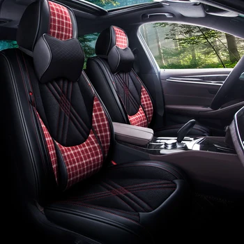 

Full Coverage PU Leather car seat cover flax fiber auto seats covers for audi a3 8l 8p 8v sportback a4 b5 b6 b7 avant b8 b9