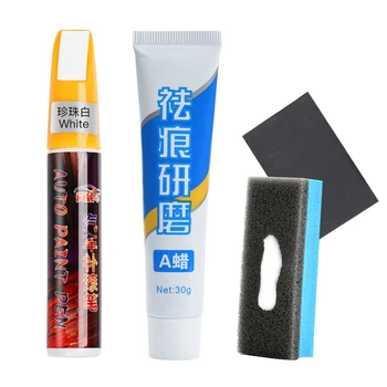 

Car Scratch Repair Paint Pen Kits Touch Up Tool Auto Dedicated Scratch Scavenger Grinding Compound Paste Cleaning Care Set