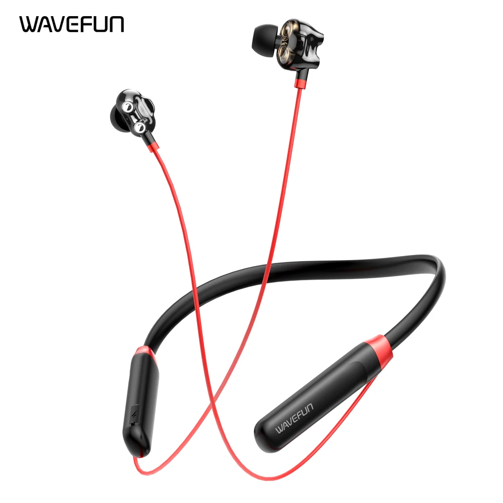 Wavefun Flex U Dual 8 мм колонки с глубоким басом наушники Bluetooth 5 0 Беспроводной 10 часов