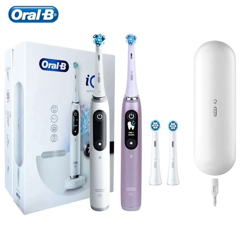 Original Oral B iO-9 Electric Toothbrush Vibration 7 Modes 3D Teeth  Tracking Ultimate Clean Magnetic Charging Travel Case Box - AliExpress