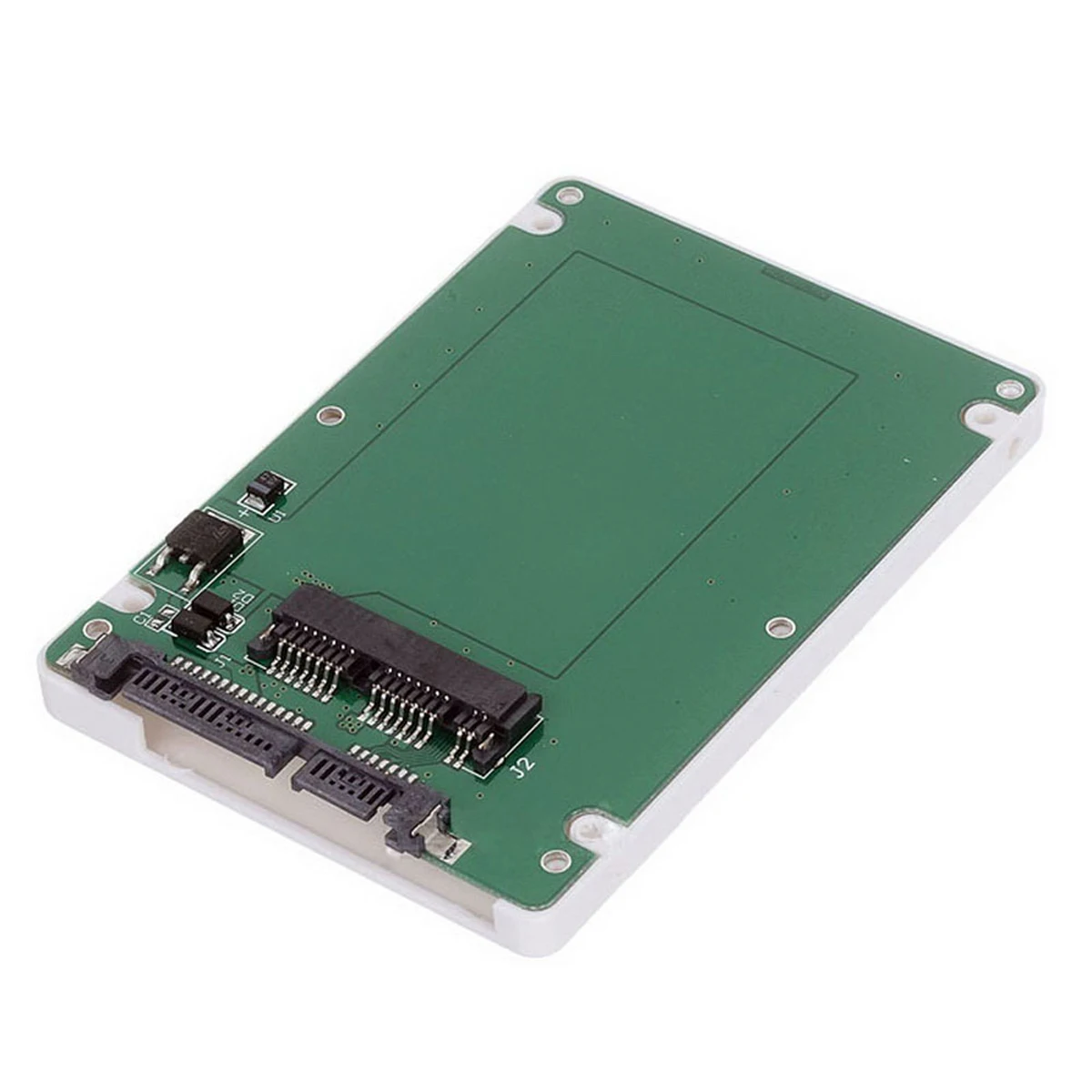 

2.5" SATA 22pin 7+15 hard disk case Enclosure White 7mm height to 1.8" Micro SATA 16pin SSD