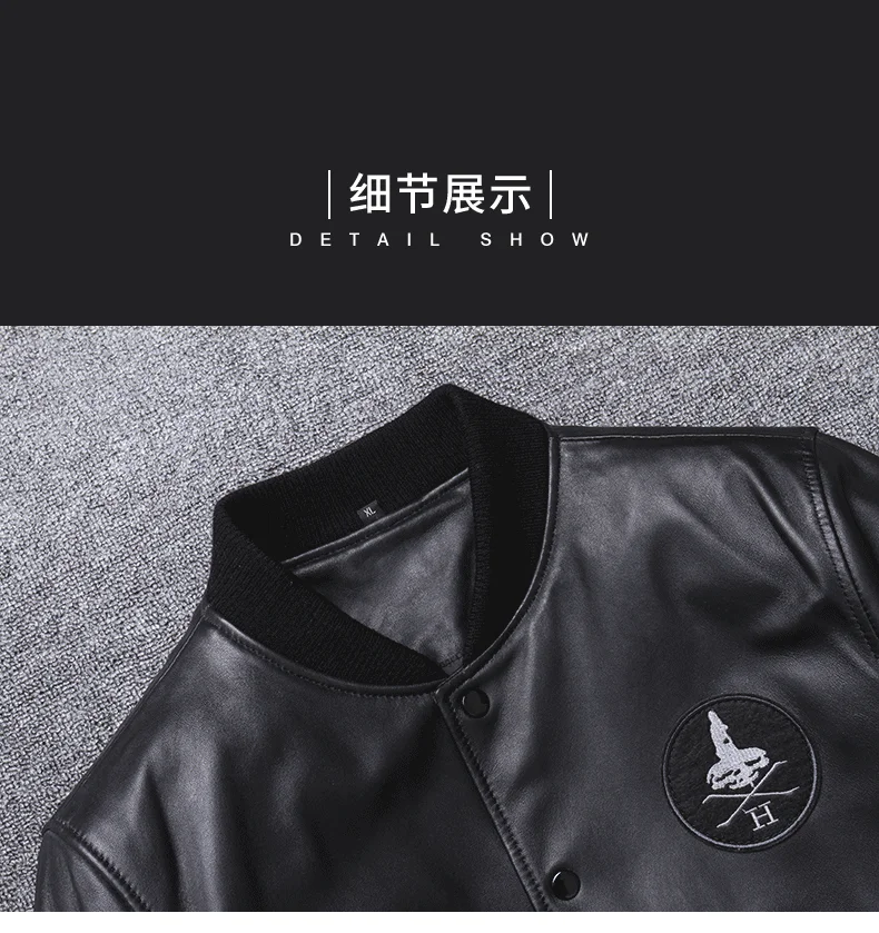 Tcyeek уличная 5XL куртка мужская из натуральной кожи Модные мужские пальто из овчины Moto& Biker короткие куртки 725
