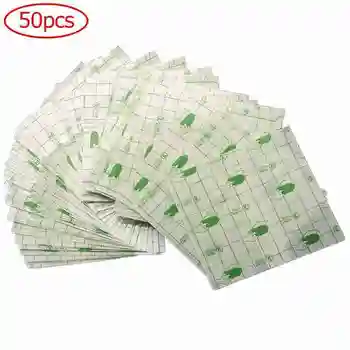 

50Pcs/lot Waterproof Anti-allergic Medicinal Wound Dressing Fixation Tape Medical Transparent Tape PU film Adhesive Plaster
