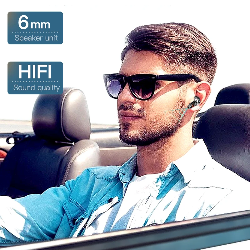 FBYEG TWS Wireless Bluetooth Earphones Stereo Bass Sports IPX6 Waterproof Headsets 2200mAh Charging Case Earbuds With Microphone