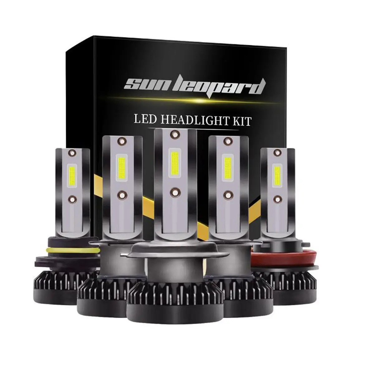

2pcs 160W 30000LM Car LED Headlight Bubls Mini Headlight Kit for High/Beam Bulb fog Light 6000K White H7 H8 H11 H1 H3 9012 9006