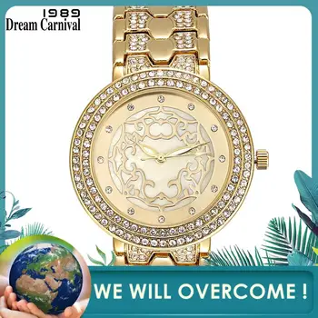 

Dreamcarnival 1989 New Arrived Ladies Quartz Watches for Women Clock Crystal Index 3 Hands Party Must Have Gift Wholesale A8359