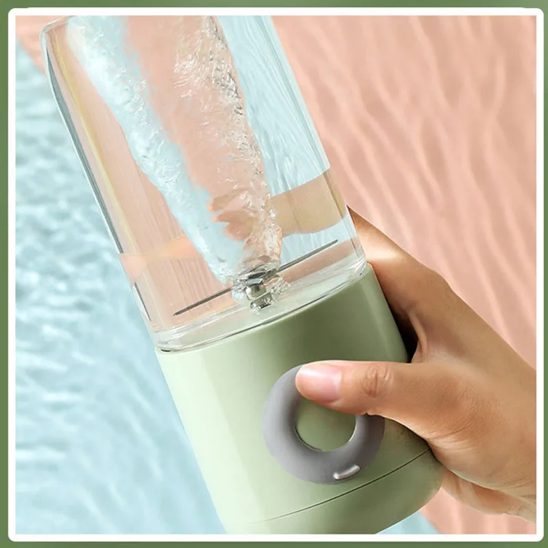 500ML Επαναφορτιζόμενος φορητός ηλεκτρικός αποχυμωτής USB Μίνι μπλέντερ για smoothie Μπλέντερ σε ποτήρι Οικιακές συσκευές Ασύρματη πρέσα αποχυμωτές_voghion.com