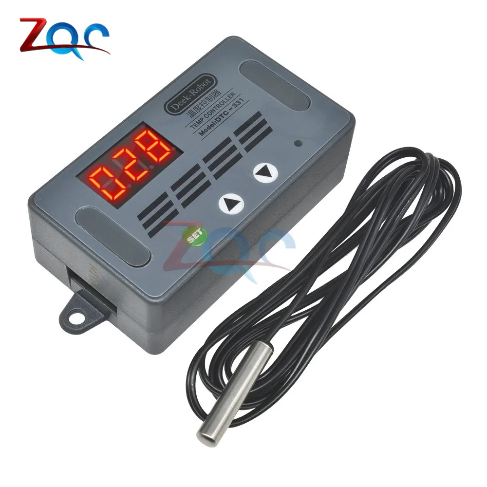 

DC 12V heat cool temp thermostat LED Digital temperature controller switch control thermometer controller Waterproof NTC Sensor