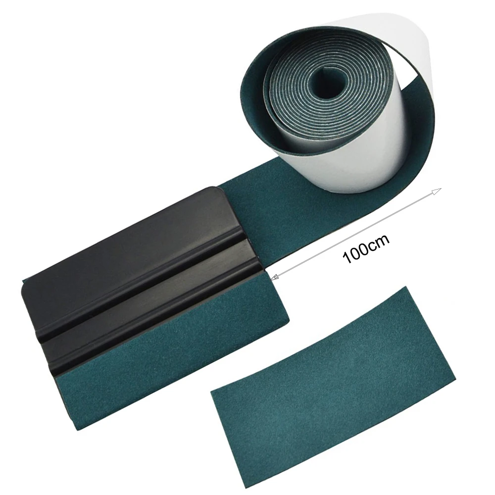 Car Wrapping Tools Automotive Film Tools 3/6pcs Car Tint Suede Felt Edge Squeegee No Scratch Plastic Card Scraper Carbon Fiber Vinyl Window Film Wrapping Tool
