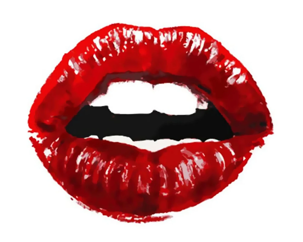 

Paints By Numbers 50x40cm Abstract Red Lips Oil Painting By Numbers Set Gift Coloring By Numbers Canvas Wall Set