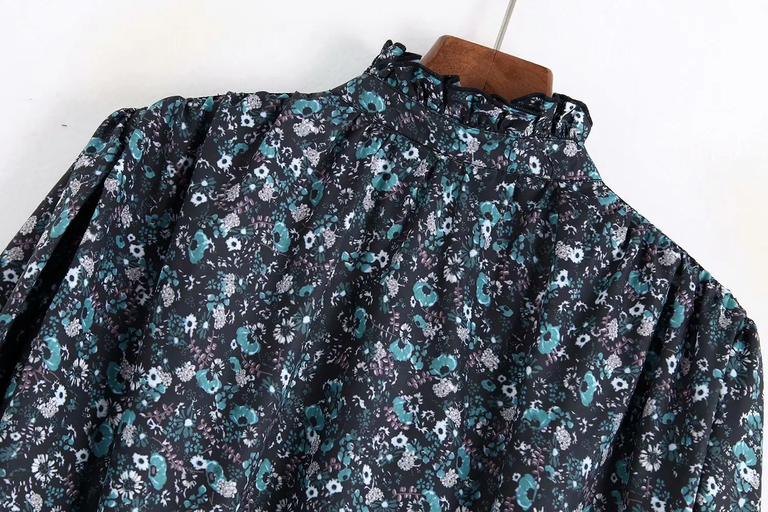 ZA Женская ACTUMN модная блузка с цветочным принтом модная женская рубашка с принтом