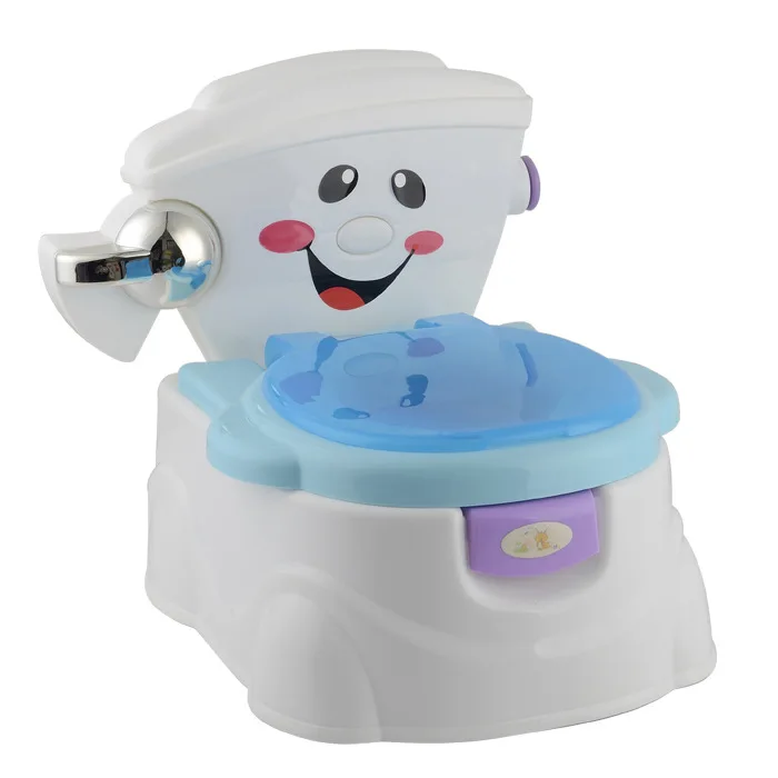 

Genuine Product Baby Pee Good Partner Model Smiley Toilet for Kids Infants Chamber Pot Music Pedestal Pan