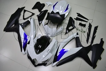 

for GSXR600 08 10 Body Kits GSXR750 08 10 White Black Plastic Fairings GSX R 750 2008 - 2010 K8 Fairings