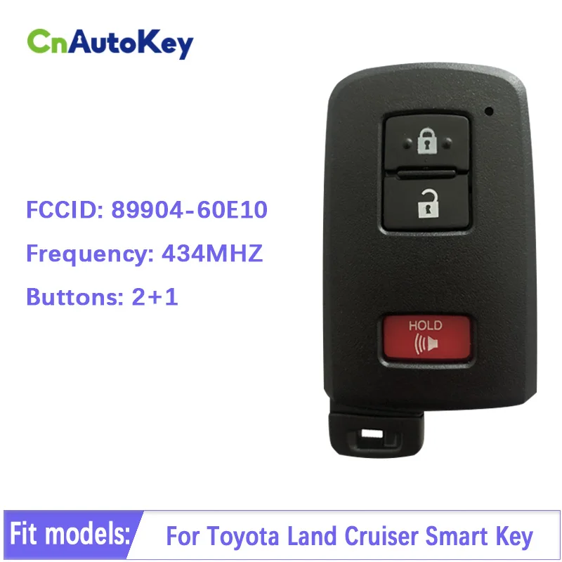 

Smart Key Replacement BH1EK 2110C for Toyota Land Cruiser P1 A8 DST-AES Chip 3 Button 433MHz 89904-60E10 Keyless Go CN007161