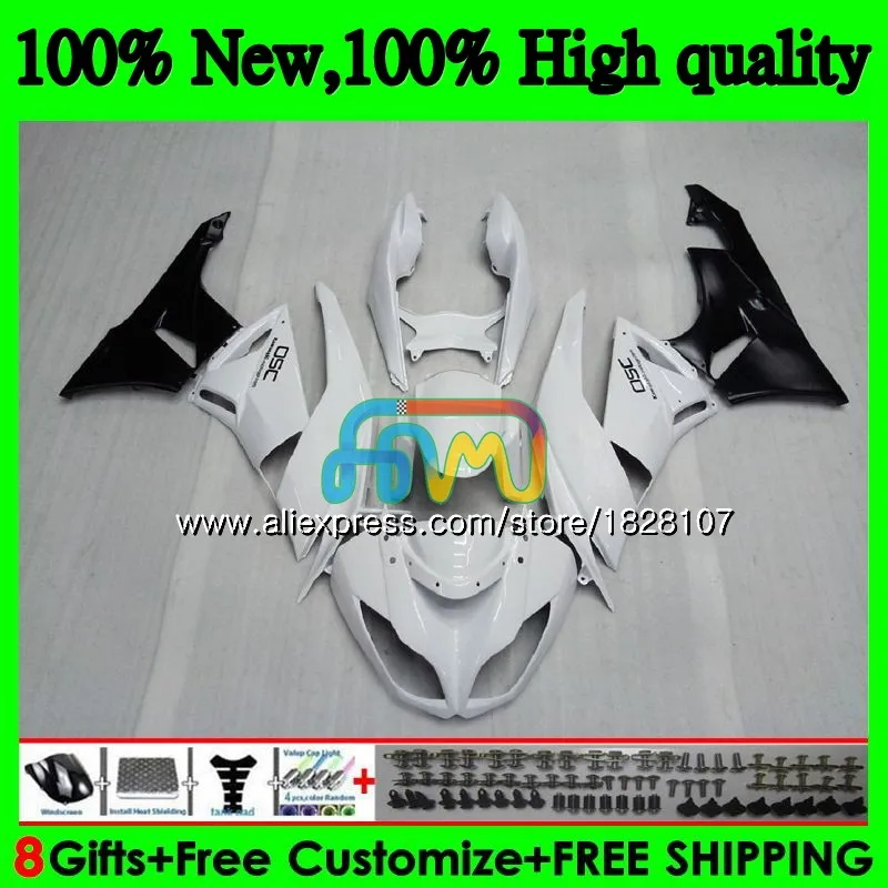 Корпус для KAWASAKI ZX636 ZX600 ZX-6R ZX 6R ZX 636 600CC 9BS. 81 ZX-636 ZX6R 09 10 белого черного цвета, размеры 11, 12 2009 2010 2011 2012 обтекатель - Цвет: No. 1