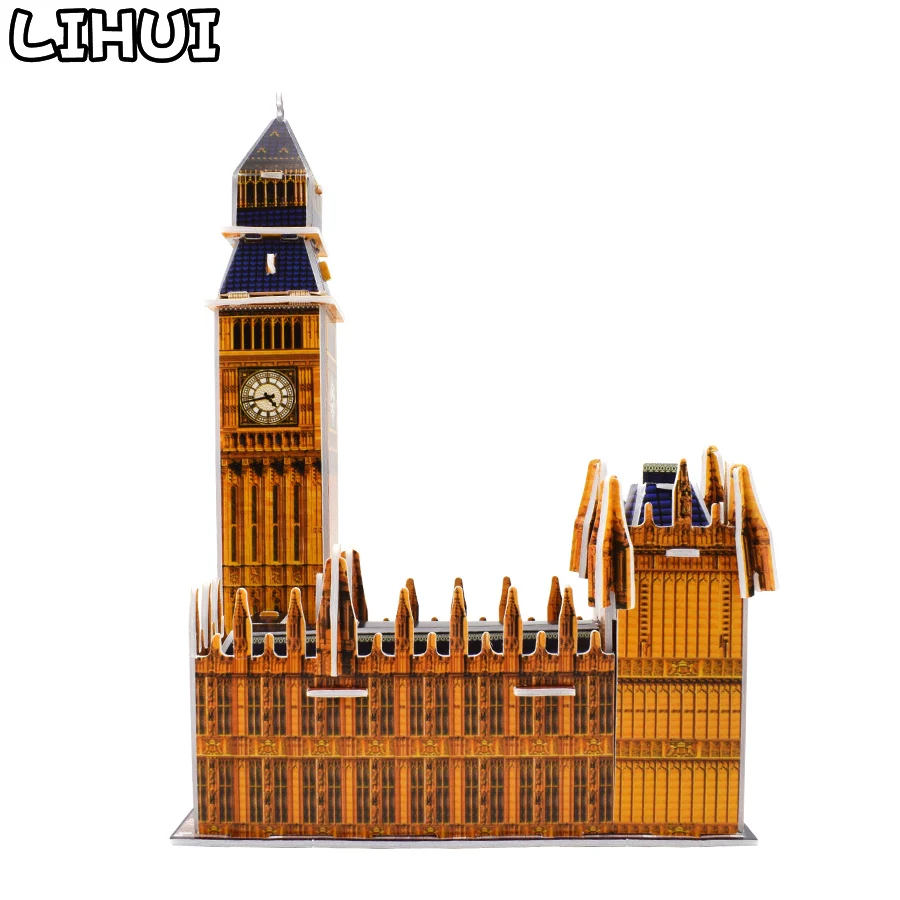 Alta risoluzione Design Londra Big Ben 3D Peluche Cuscino 