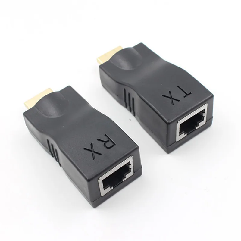 4K 3D HDMI 1,4 30M удлинитель для RJ45 по Cat 5e/6 сетевой LAN Ethernet адаптер