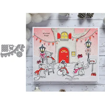 

Holiday Decoration Lights Metal Cutting Dies for Scrapbooking and Card Making Paper Craft 2019 New die cuts
