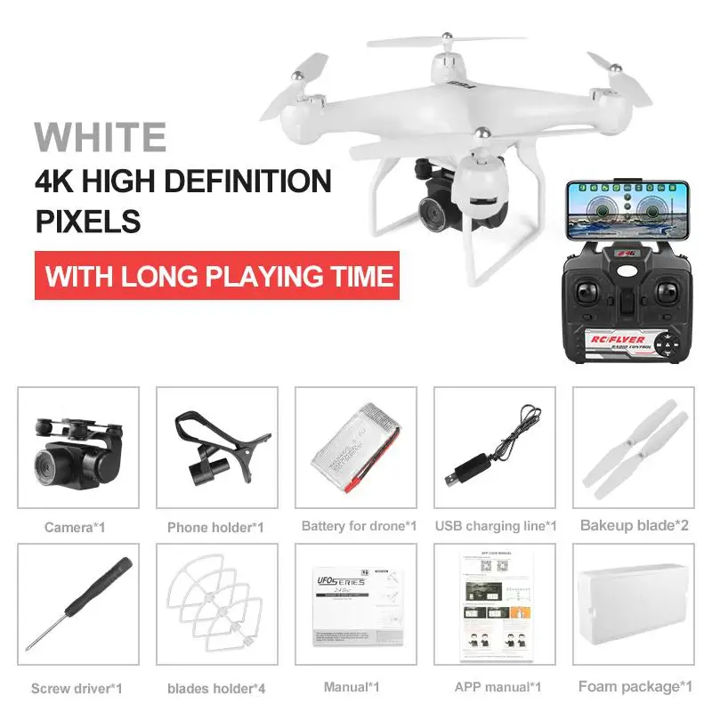 LeadingStar Дрон 4k Квадрокоптер с HD 1080P Wifi камера видео высоко стабильный Rc вертолет F68