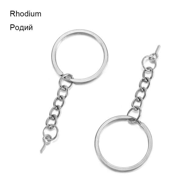 28 30mm Screw Eye Pin Key Chain Key Ring keychain Bronze Gold Keyrings Split Rings With Screw Pin Jewelry Making