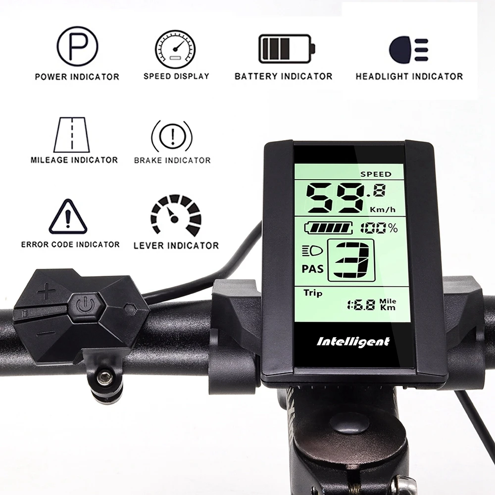 Electric Bike Lcd Display 800s Bafang Bbs01 Bbs02 Bbshd Mid - AliExpress
