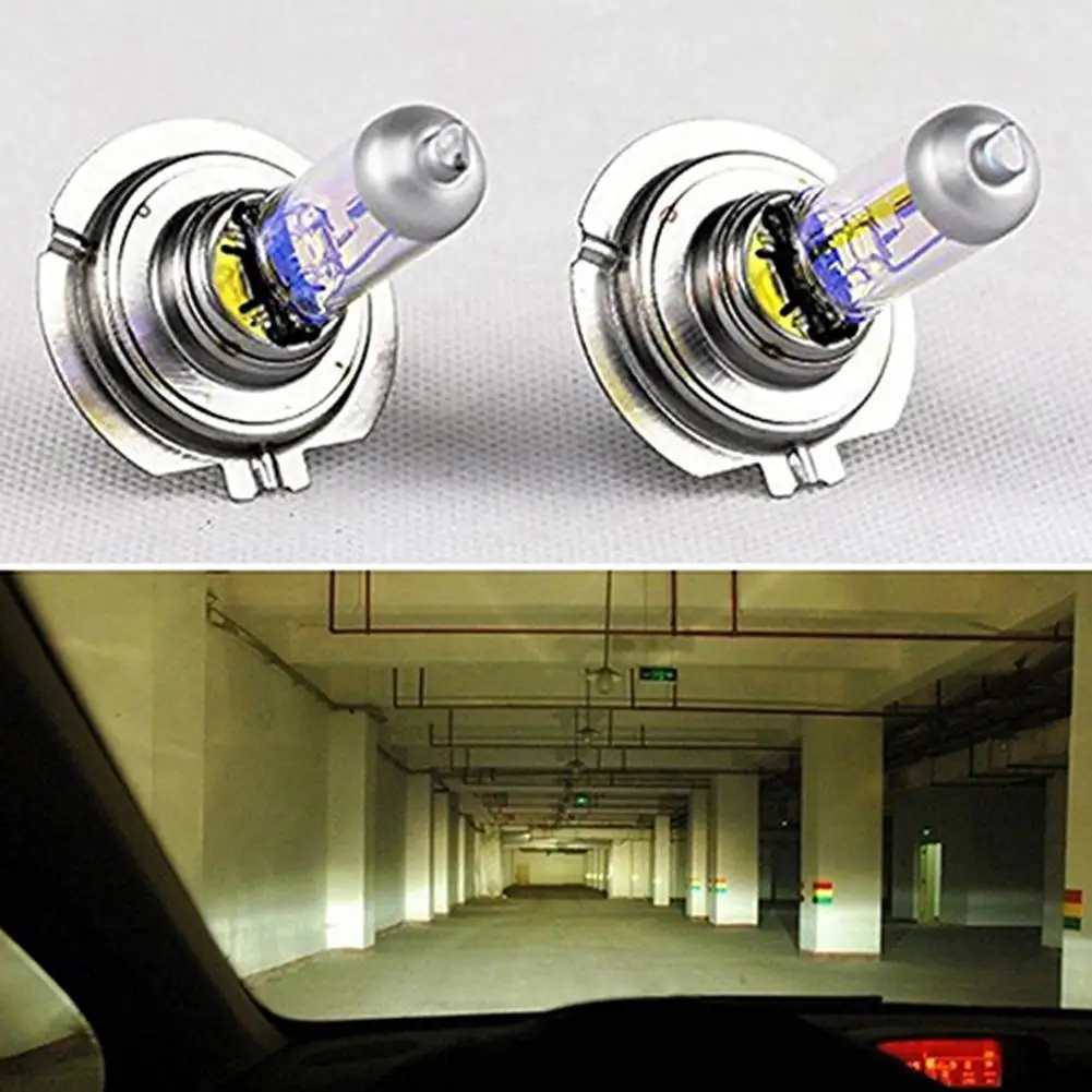 

2 Pcs Car Super Bright H7 Xenon Halogen Front Headlight Light Bulbs Lamp 12V Automotive Exterior Decorative Lights