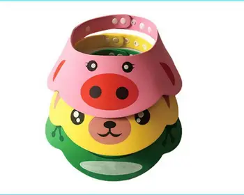 

200pcs Adjustable Newborn Baby Shampoo Bathing Shower Cap Wash Hair Shield Direct Visor Caps For Children Baby Care