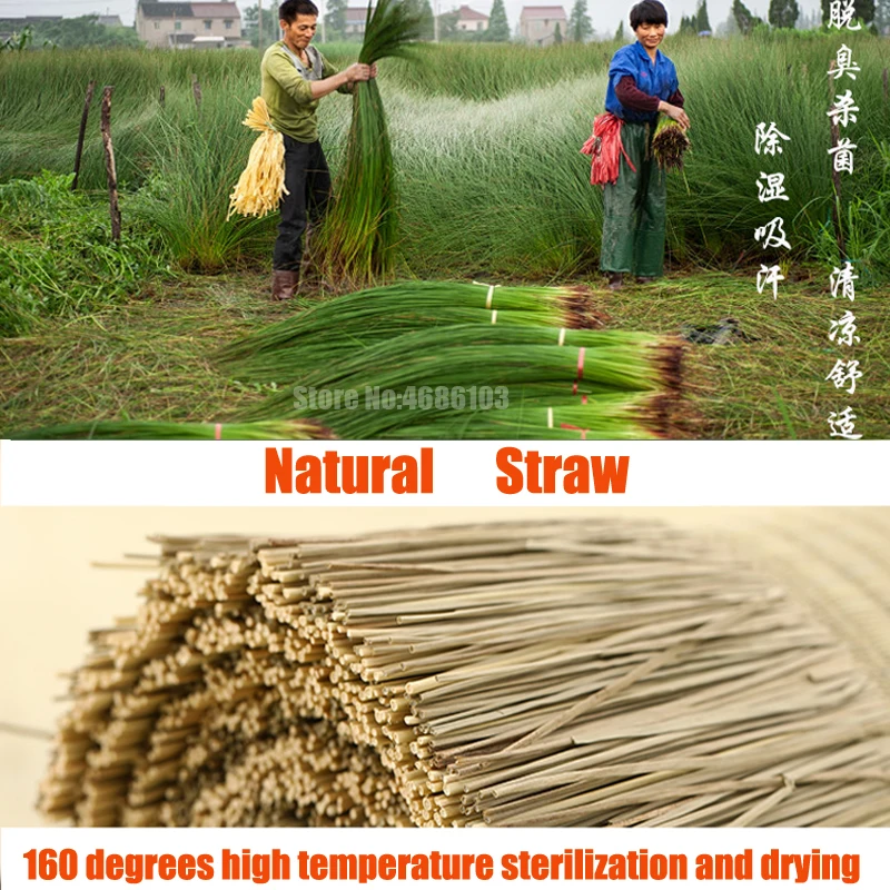 Japanese Style Natural Straw Cori Mattress Unfoldable Tatami Floor Mat Thickness 3cm Environmental Protection