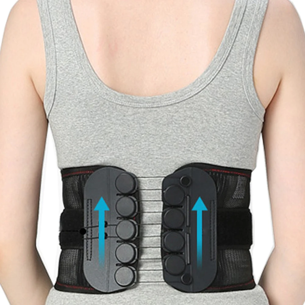 New Design Adjustable Double Pull Medical Support Orthopedic Posture Corrector Brace Lower Back Lumbar Support Belt Pain Relief