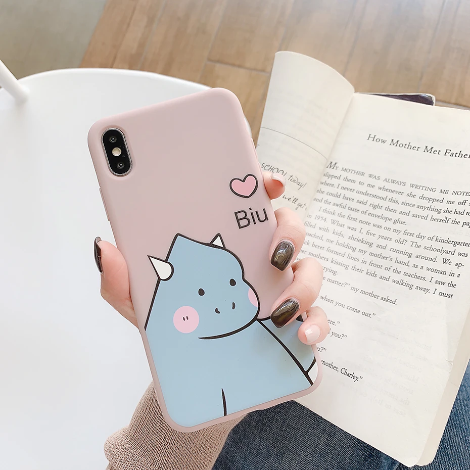 Soft TPU Phone Case For iPhone 11 Pro Max 7 8 6 6S Plus Cute Love Heart Unicorn Cover for iPhone X XR XS Max 11Pro Case Coque