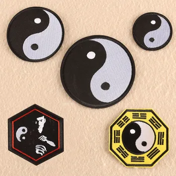 

Tai Chi Kung fu Clothes Patch Embroidered Iron on Patches for Clothing Kids Badges Stickers Garment Appliques wholesale