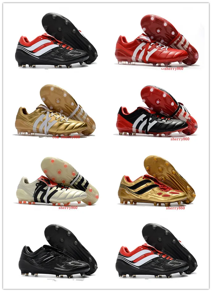 2018 zapatos de fútbol para hombres Predator precisión TF IC turf botas de fútbol Predator Champagne FG zapatos de fútbol de alta calidad - AliExpress