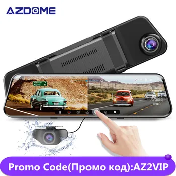

AZDOME 12" Mirror Dashcam PG17 Car DVR 1296P Touch Full Screen Recorder Dual Lens 1080P Stream Media Rearview Reverse Camera